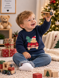 Jersey de Punto Bebé Niño Azul Marino Orsetto di Natale