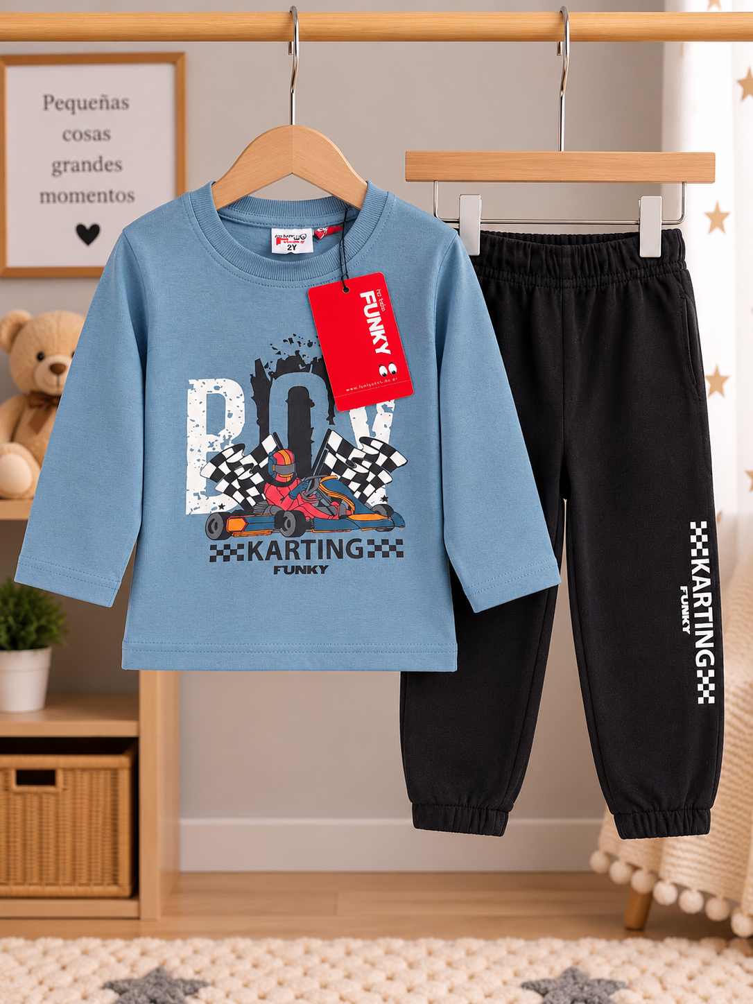 Conjunto Bebé Niño Azul Aegean Kart