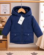 Abrigo Bebé Niño Azul Marino Piccolo Orso