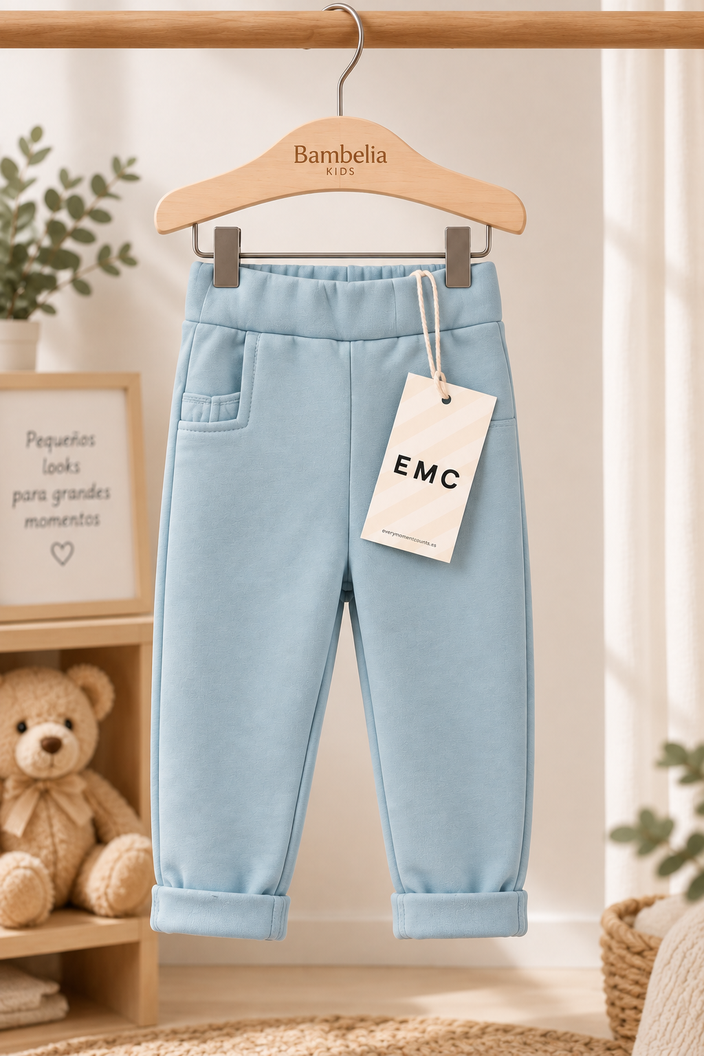 Pantalón Bebé Unisex Nilo Azul Cielo