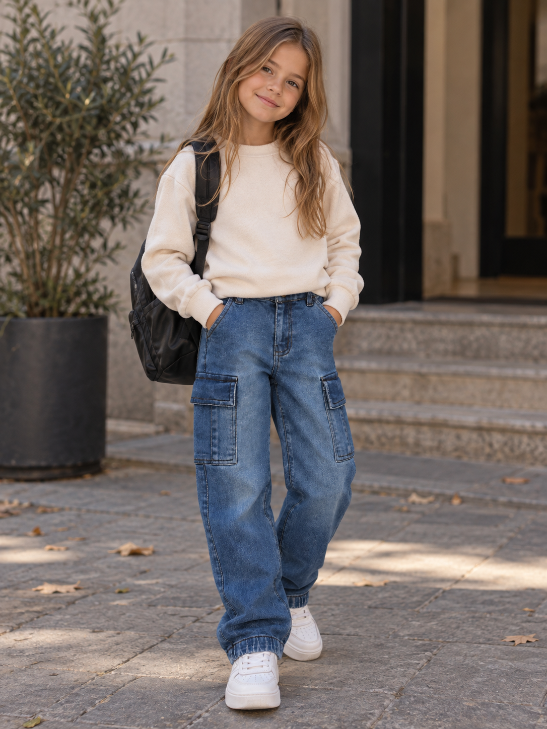 Pantalón Unisex Urban Cargo Azul