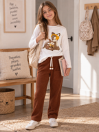 Conjunto Infantil Deer Marrón