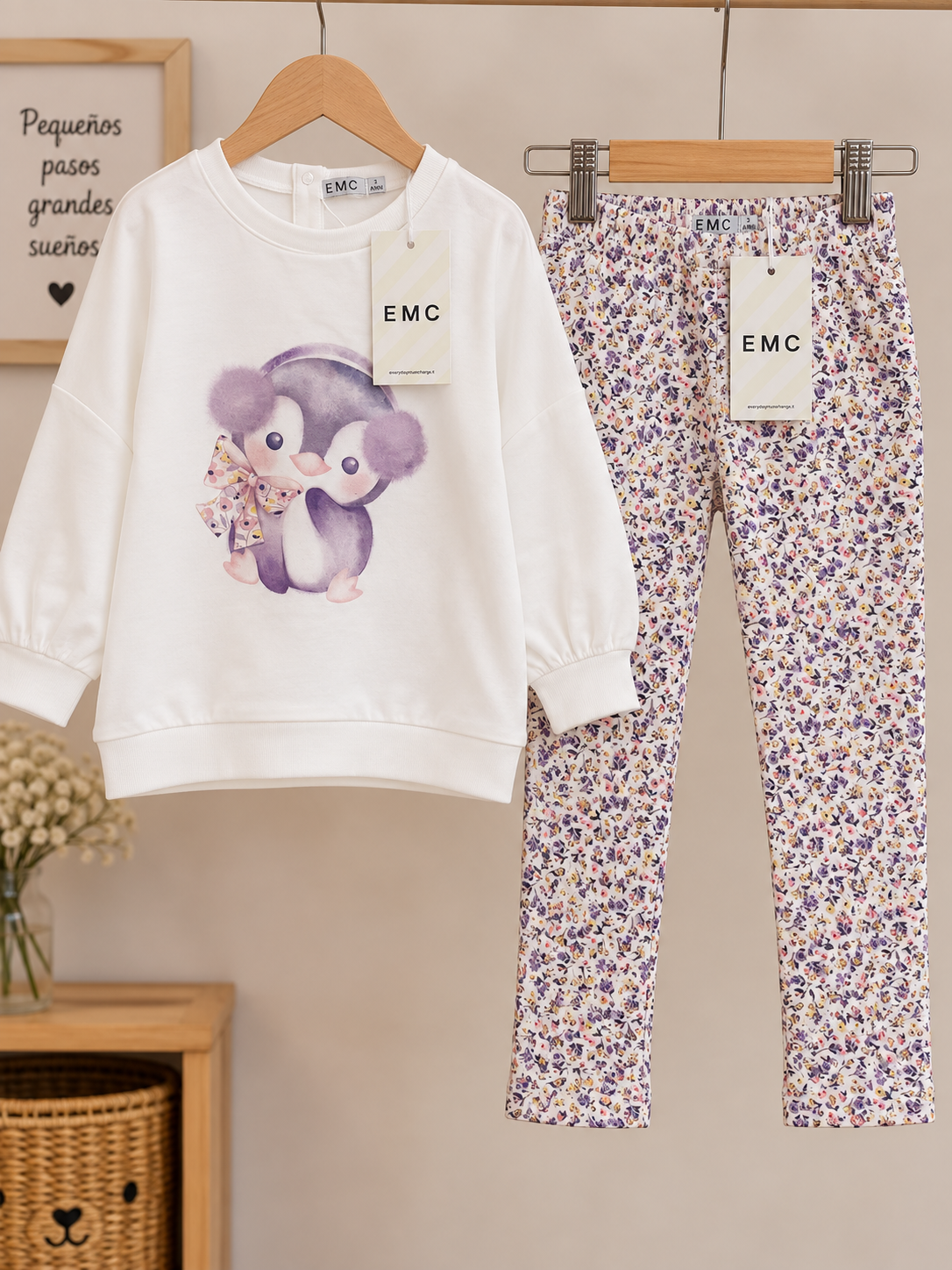 Conjunto Niña Dolce – Blanco y Floral