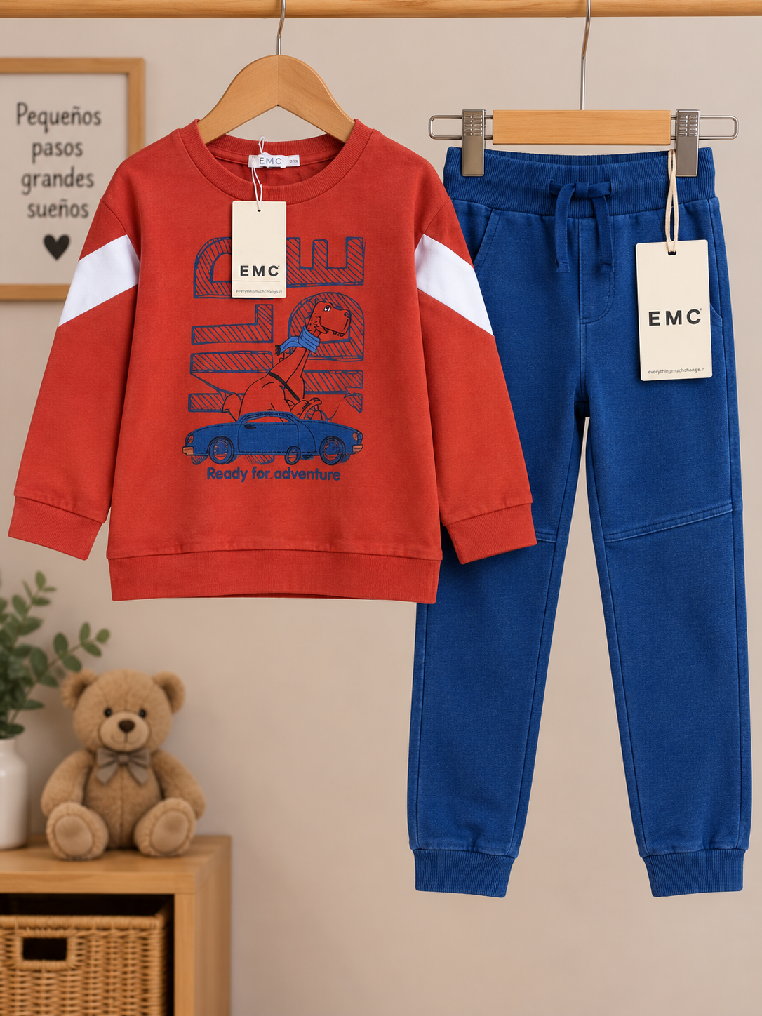 Conjunto Niño Avventura Rojo y Azul