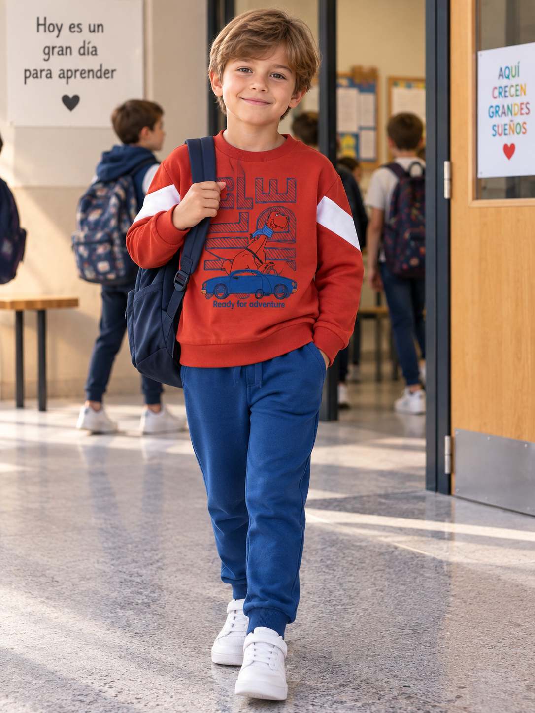 Conjunto Niño Avventura Rojo y Azul
