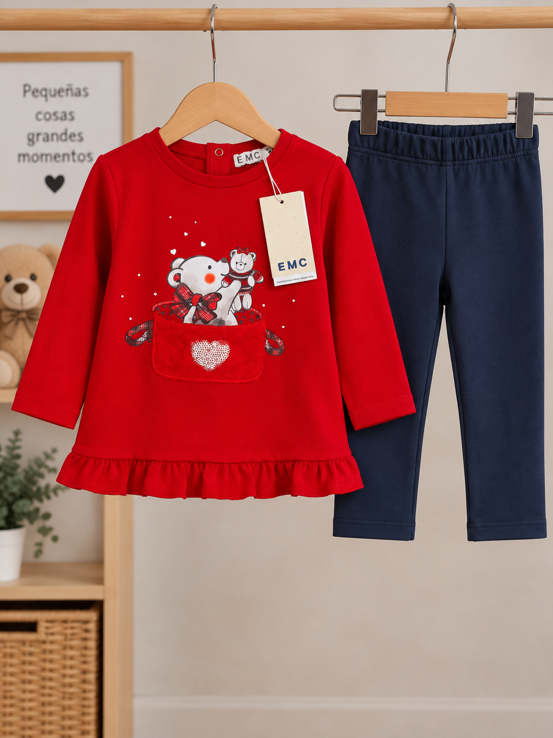 Conjunto Bebé Niña Ositos Love