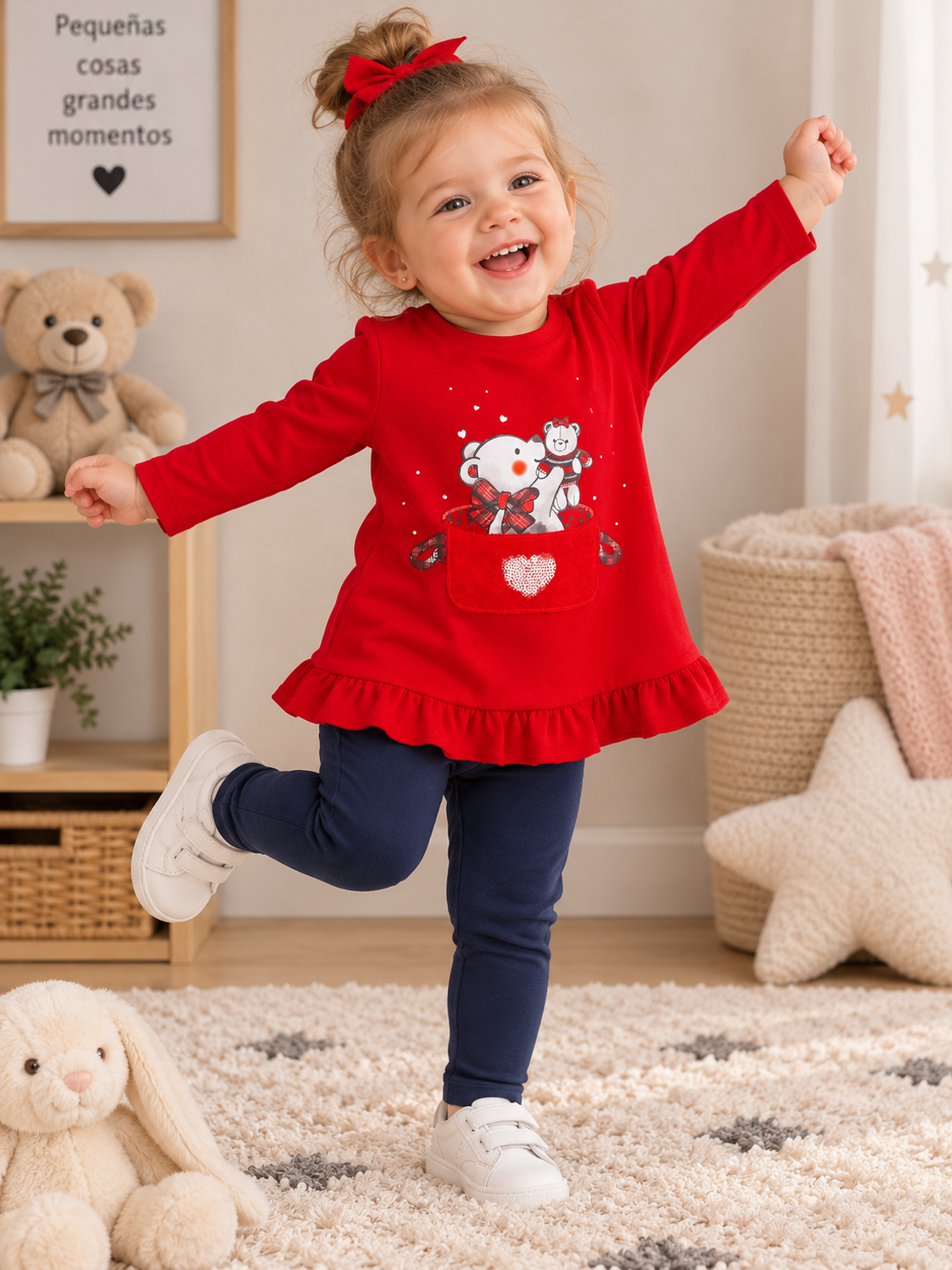 Conjunto Bebé Niña Ositos Love
