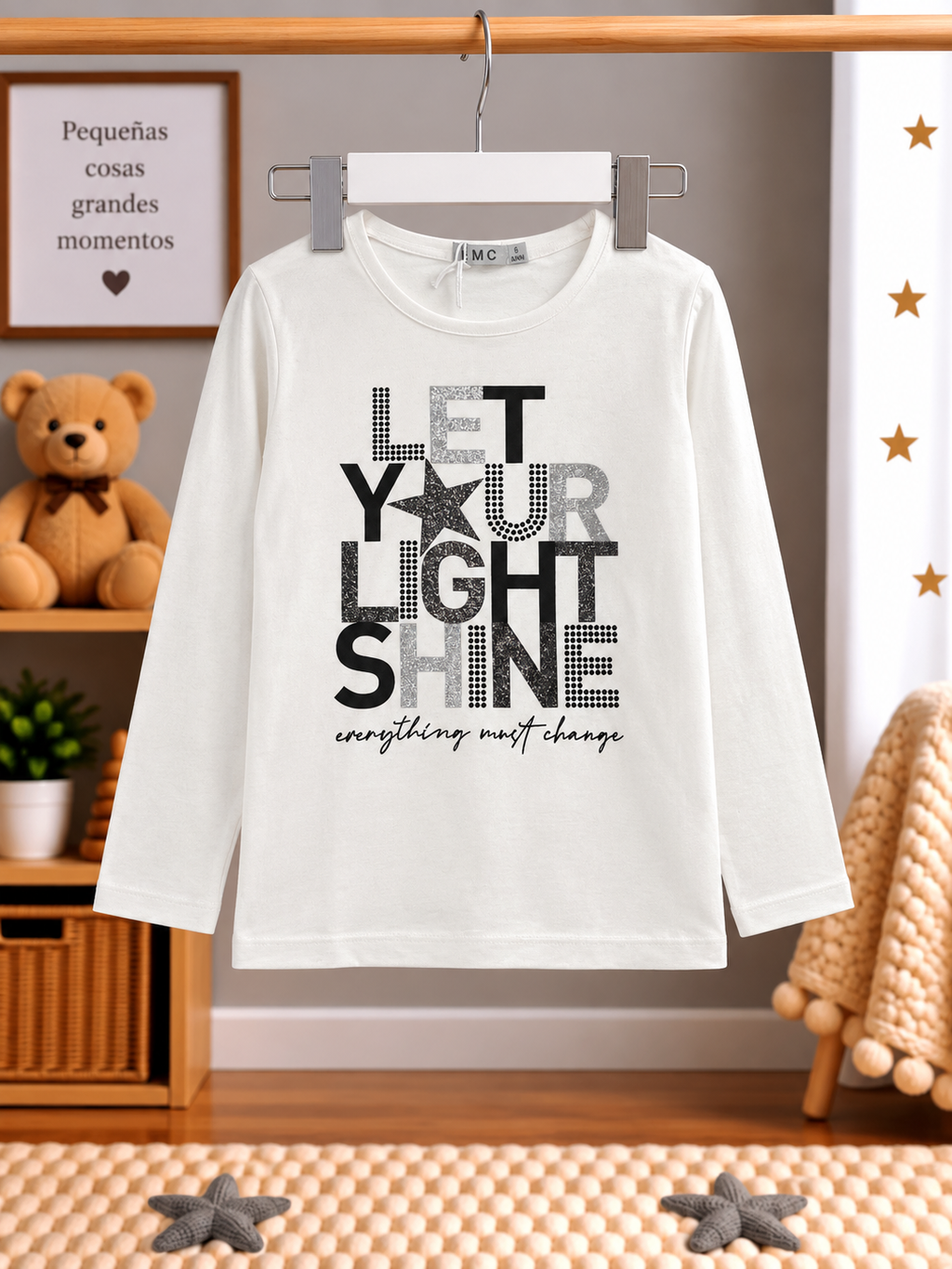 Camiseta Manga Larga Niña Shine